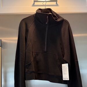 NWT Lululemon M/L Black Scuba Oversized Funnel Neck Sweatshirt